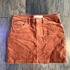 Patagonia Corduroy Mini Skirt in Warm Orange - Size 6